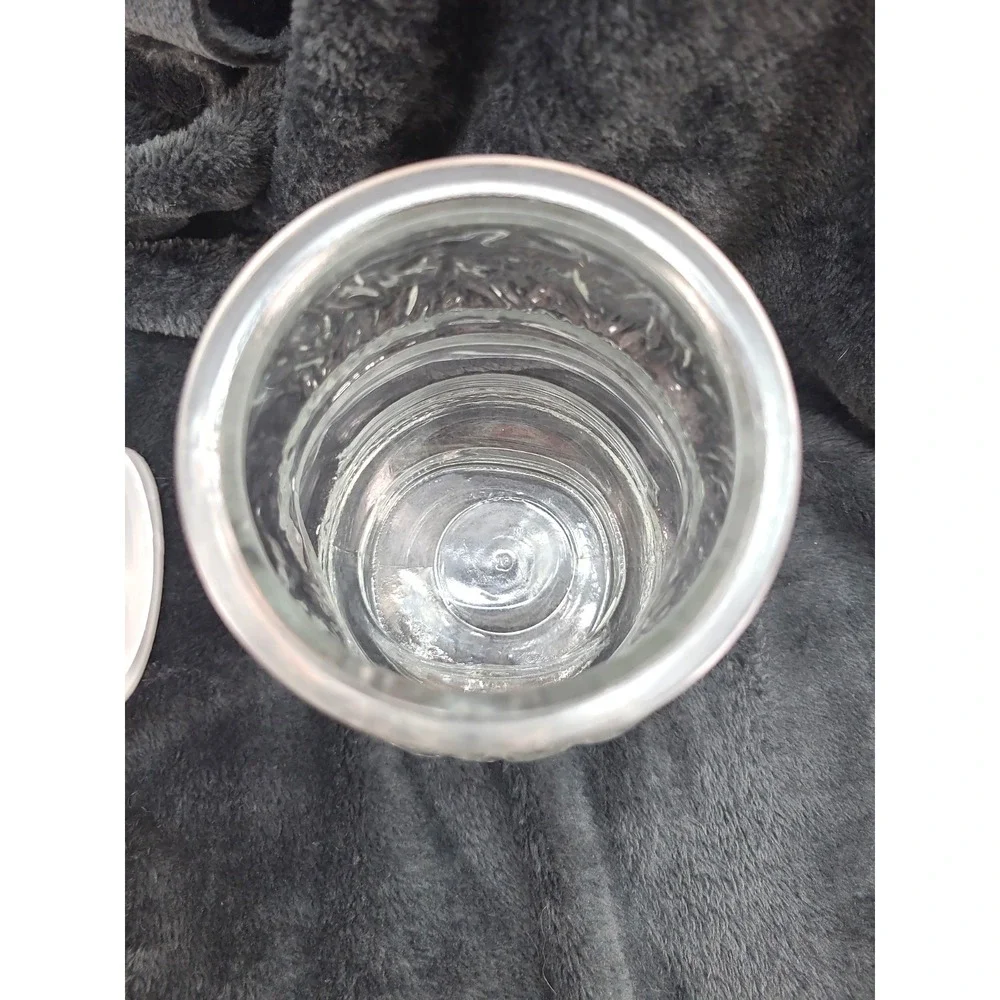 Anchor Hocking Santa Claus Sealed Jar Canister Clear Glass‎ Apothecary 8